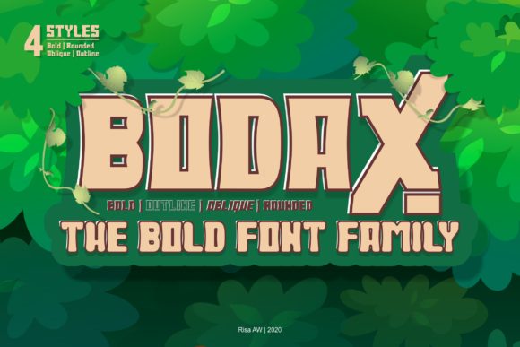 Bodax: A Bold Display Font for Handmade Creations