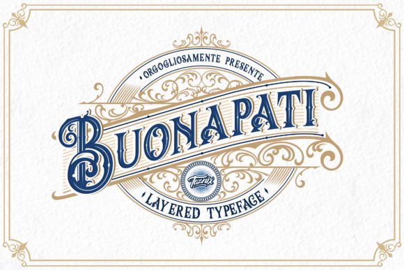 Buonapati: A Vintage-Inspired Display Font for Creative Makers