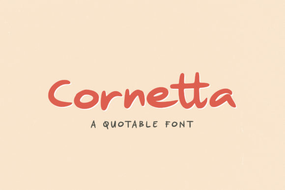 Cornetta: A Joyful Display Font for Editorial Design