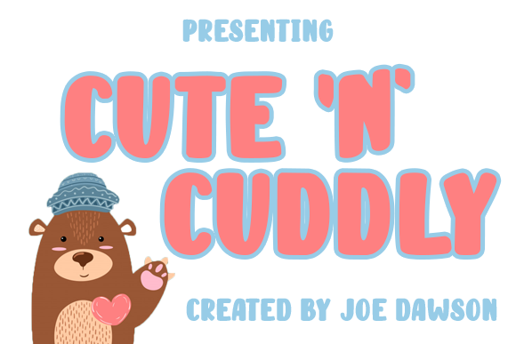 Cute n Cuddly: A Playful Display Font for Digital Projects