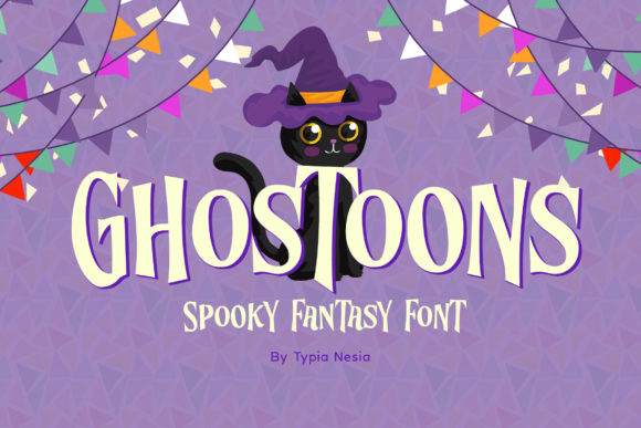Ghostoons: A Spooky Display Font for Halloween Branding