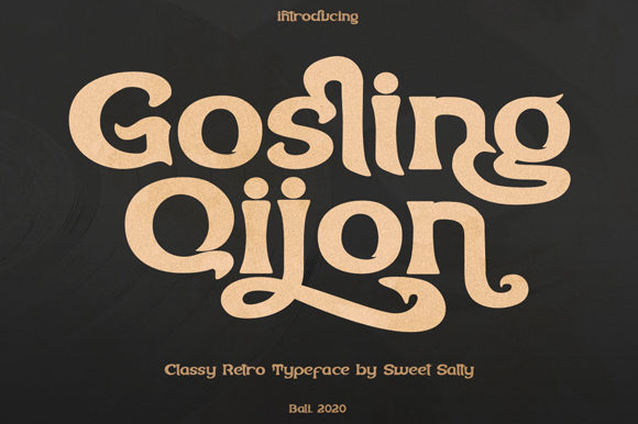 Gosling Qijon: A Vintage Display Font for Modern Editorial Design