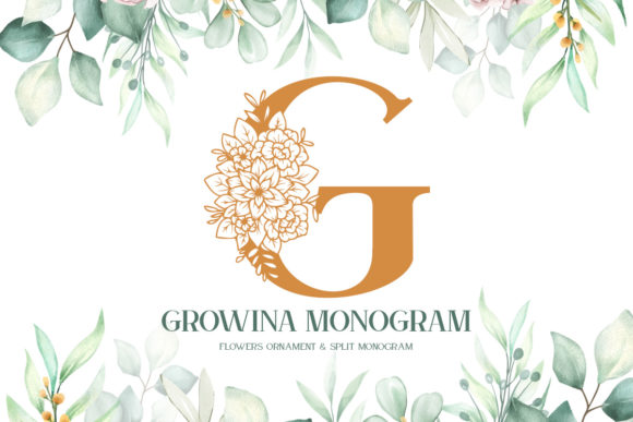 Growina Monogram: A Polished Font for Branding Success