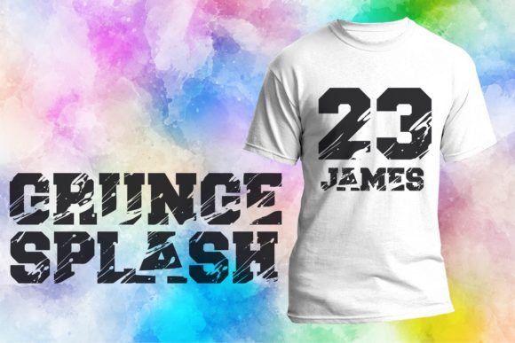 Grunge Splash Font for Handmade Creations