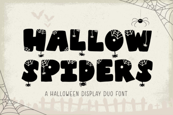 Hallow Spiders Font Review for Editorial Design