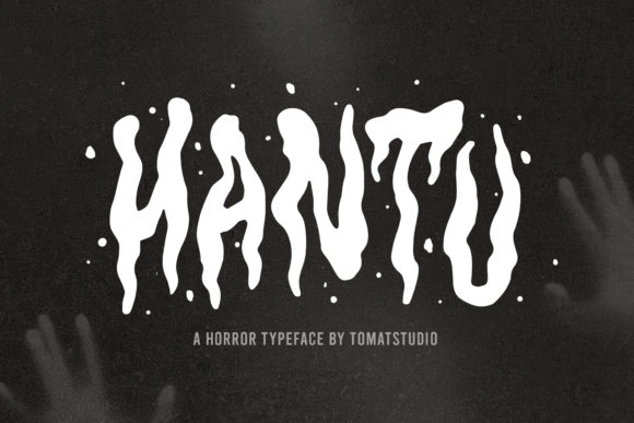 Hantu Display Font Review for Spooky Branding