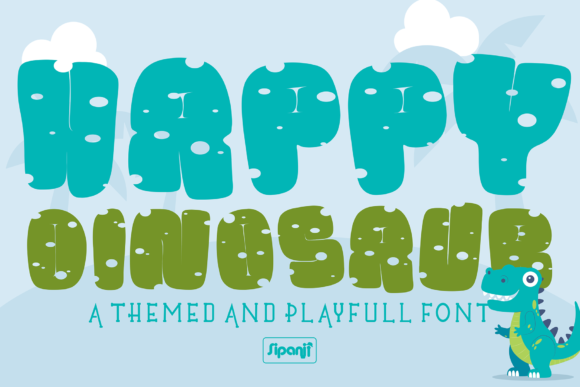 Happy Dinosaur Font for Campaign Creatives