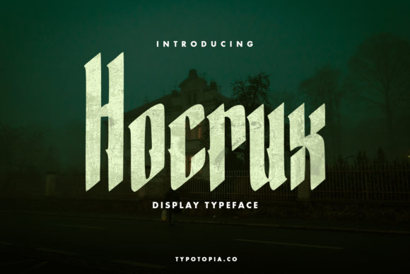 Hocrux: A Bold Display Font for Eye-Catching Campaigns