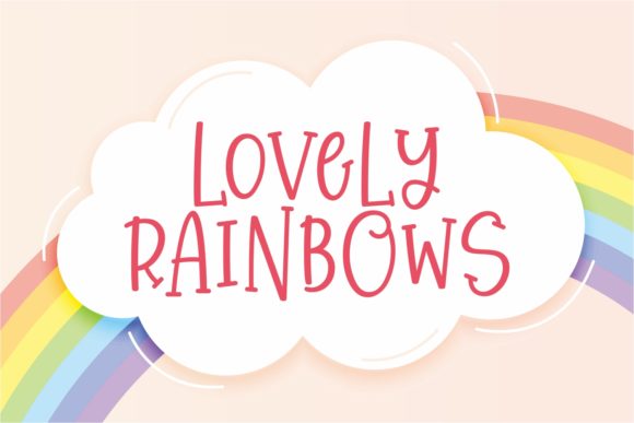 How Lovely Rainbows Elevates Branding with a Playful Font