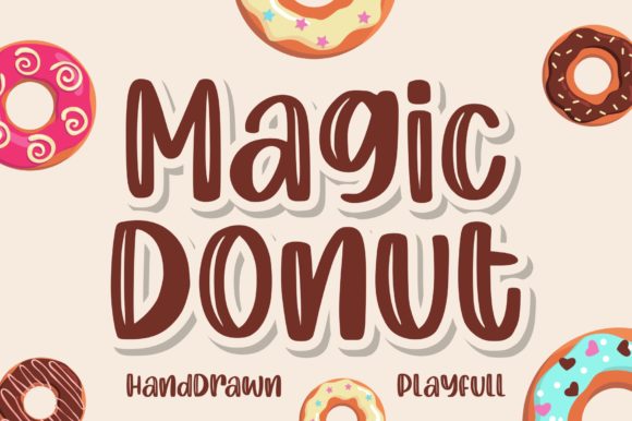 Magic Donut: A Joyful Display Font for Editorial Design