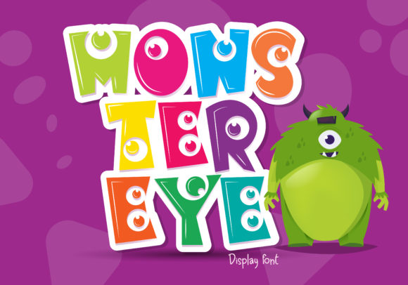 Monster Eye: A Playful Display Font for Editorial Design