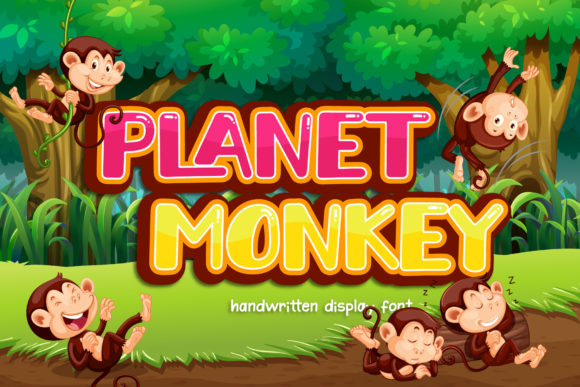 Planet Monkey Font for Handmade Creations