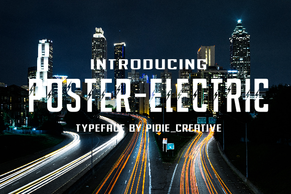 Poster-Electric: A Display Font for Modern Editorial Design