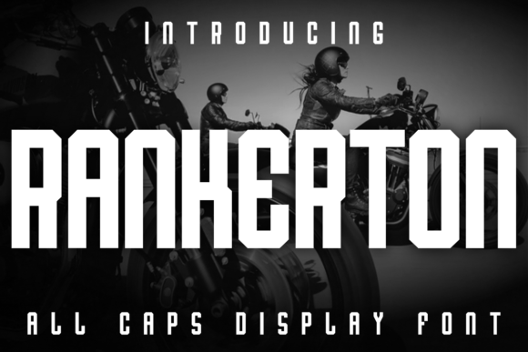 Rankerton: A Bold Display Font for Editorial Design