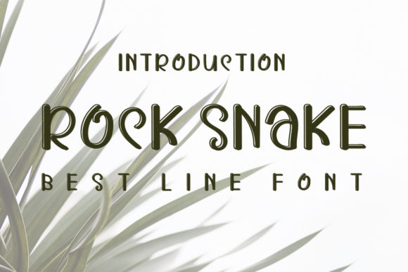 Rock Snake Font for Handmade Creations