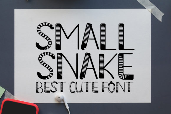 Small Snake Font for Creative Branding Projects