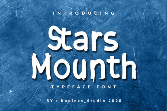 Stars Mounth Font for Handmade Projects