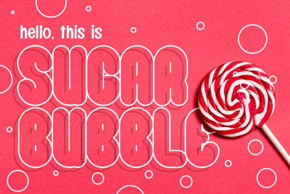 Sugar Bubble: A Playful Display Font for Creative Branding